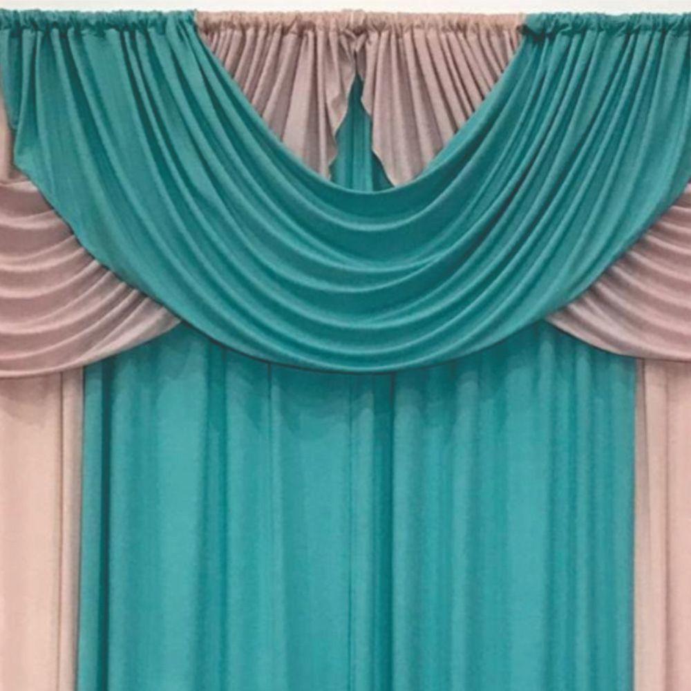 Cortina Afro 3 Metros Sala Quarto Para Varão - Salmão - 2