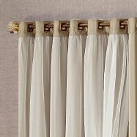 Cortina Bélgica 3 Mts Sala Quarto Blackout Para Varão - Avelã - 3