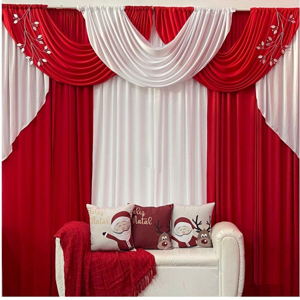 Cortina Afro 3 Metros Sala Quarto Para Varão - Branca - 1