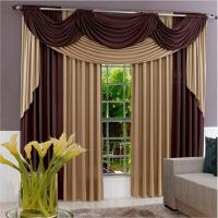 Cortina Ametista Para Varão Em Malha 4,00m X 2,60m Sala Quarto - Tabaco - 1