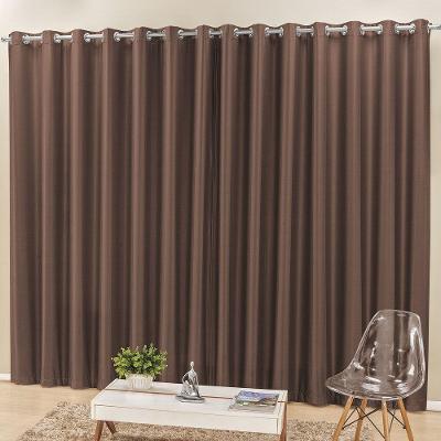 Cortina Madri Para Trilho Comum Tecido Semi Blackout 3,00M X 2,50M - Tabaco