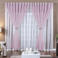 Cortina 2 Mts Voal Sala Quarto Para Varão Barata Rosa - 1