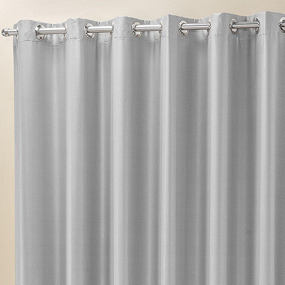 Cortina Madri Para Trilho Suisso Max Tecido Semi Blackout 4,00M X 2,50M - Cinza - 3