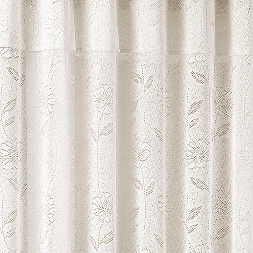 Cortina Para Varão Luna 2,00 X 2,50m Alt Renda Trabalhada - Palha - 3