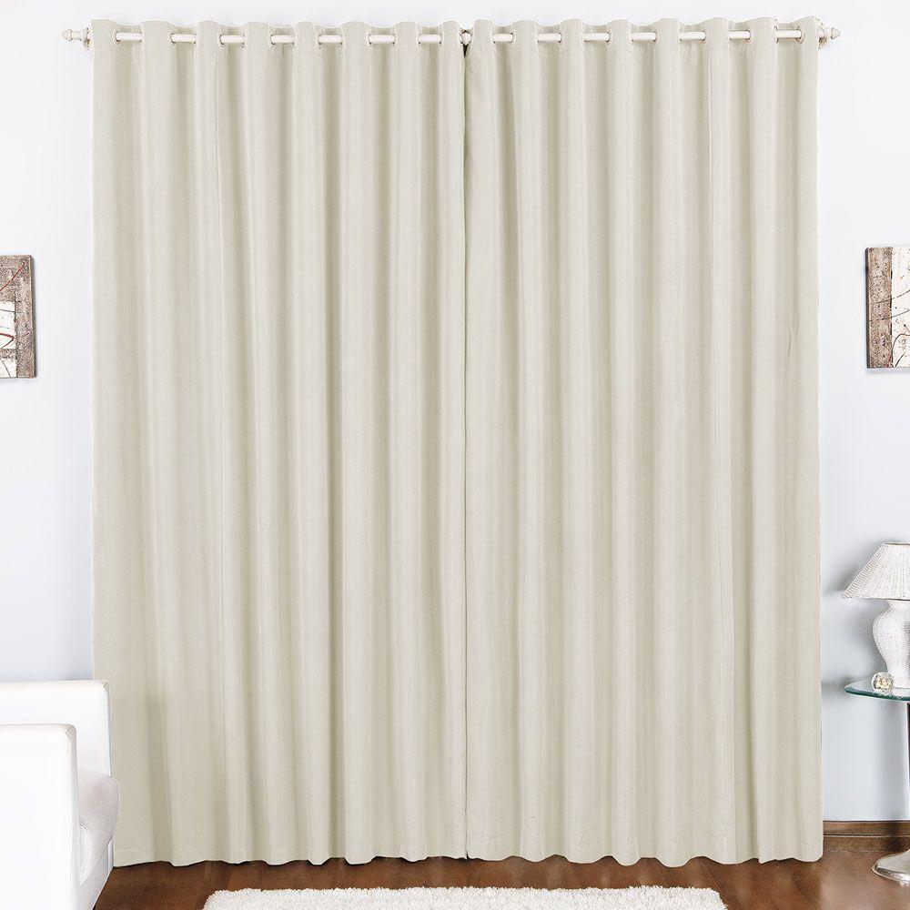 Cortina Tóquio Varão Simples Tecido Oxford 2,00M X 1,70M Janela - Cinza - 2