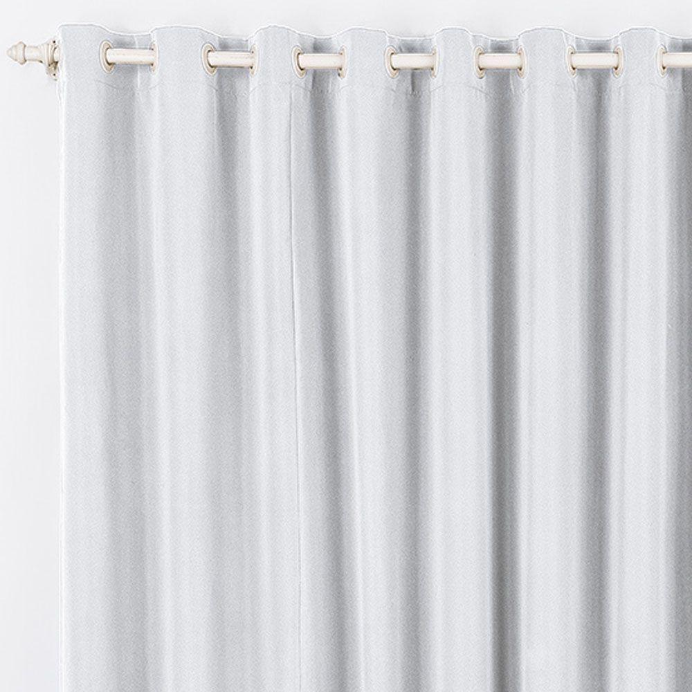 Cortina Tóquio Varão Simples Tecido Oxford 3,00M X 2,80M Janela - Branca - 1