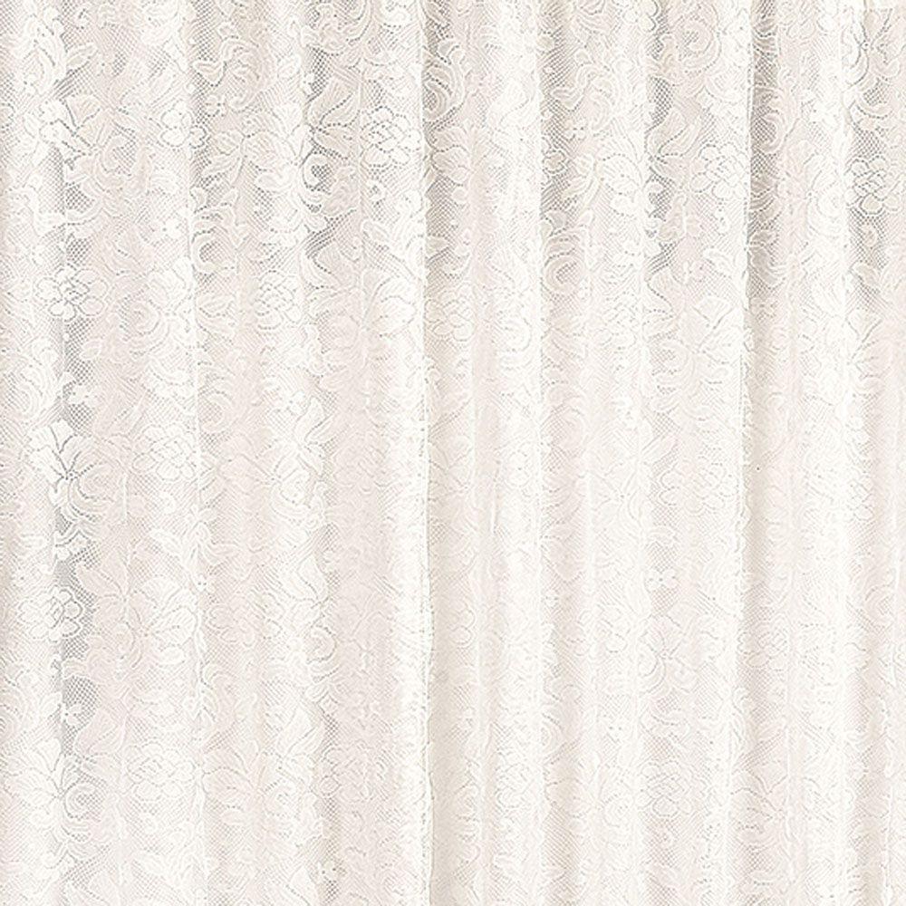 Cortina Lara Renda e Voal Para Trilho Suisso Max 2,00M X 1,70M - Palha - 3