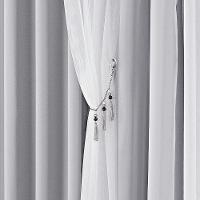 Cortina E Voal 2,00 X 1,70 Metros Cinza