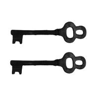 Kit 2 Chaves Decorativas Rústica Enfeite Em Ferro Nº 01 26Cm - 1