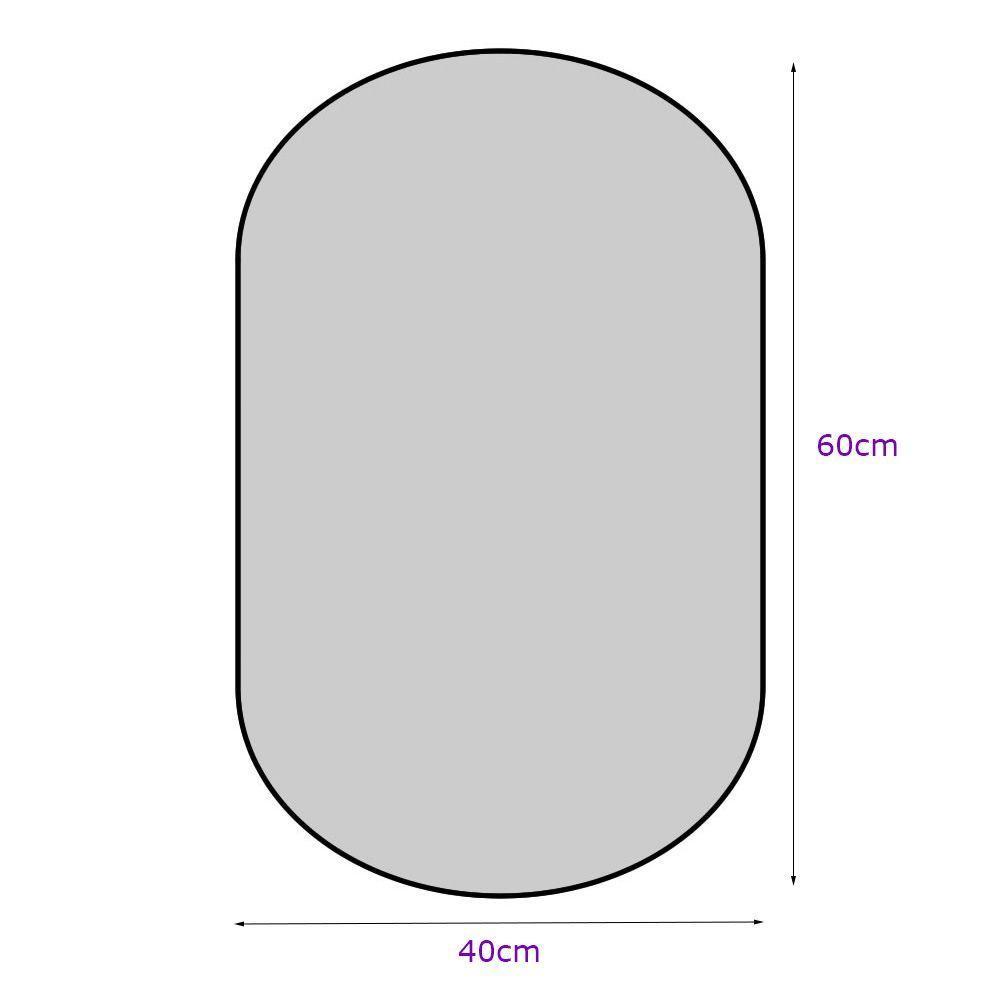 Espelho Oval 60X40Cm Com Moldura Café - 2