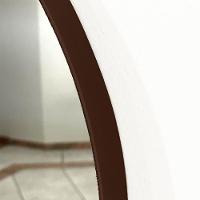 Espelho Oval 60X40Cm Com Moldura Café - 3
