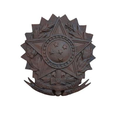 Brasão Da Republica Placa Ferro Fundido Pronto Artes