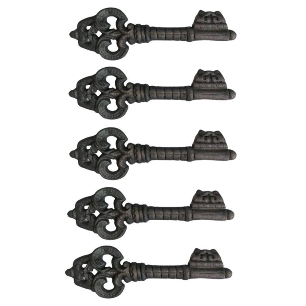 Kit 5 Chaves Decorativas Rústica Enfeite Em Ferro Nº 02 26Cm - 1