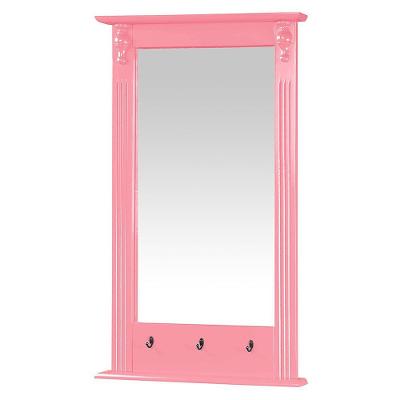 Moldura Antique Com Espelho Rosa Algodão