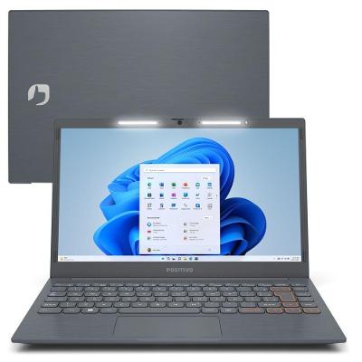 Notebook Positivo Vision C14 Intel Celeron Windows 11 Home 4gb 128gb Emmc 14” Hd Lumina Bar – Cinza - Inclui Microsoft 365*