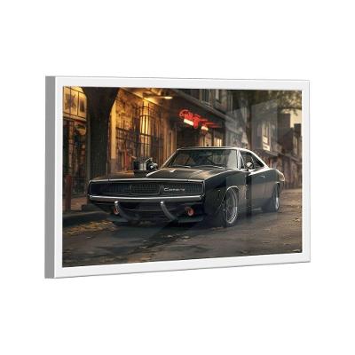 Quadro Dodge Charger Black -- Br Artes