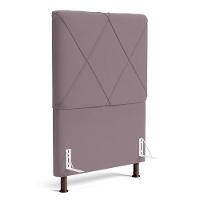 Cabeceira Cama Box Solteiro Mel 90cm Com Frame Veludo Rosê - Desk Design - 1