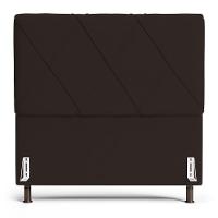 Cabeceira Cama Box Casal King Size Mel 195cm Com Frame Sintético Marrom - Desk Design - 8