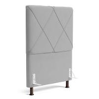 Cabeceira Cama Box Solteiro Mel 90cm Com Frame Veludo Cinza Claro - Desk Design - 1
