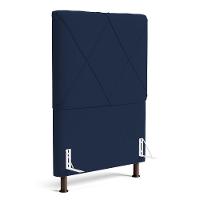Cabeceira Cama Box Solteiro Mel 90cm Com Frame Suede Azul Marinho - Desk Design - 6