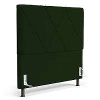 Cabeceira Cama Box Casal Mel 140cm Com Frame Veludo Verde - Desk Design - 1