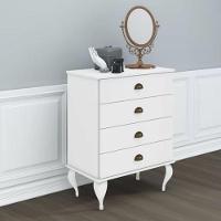 Aparador Movelbento Clássico 4 Gavetas Branco - 1