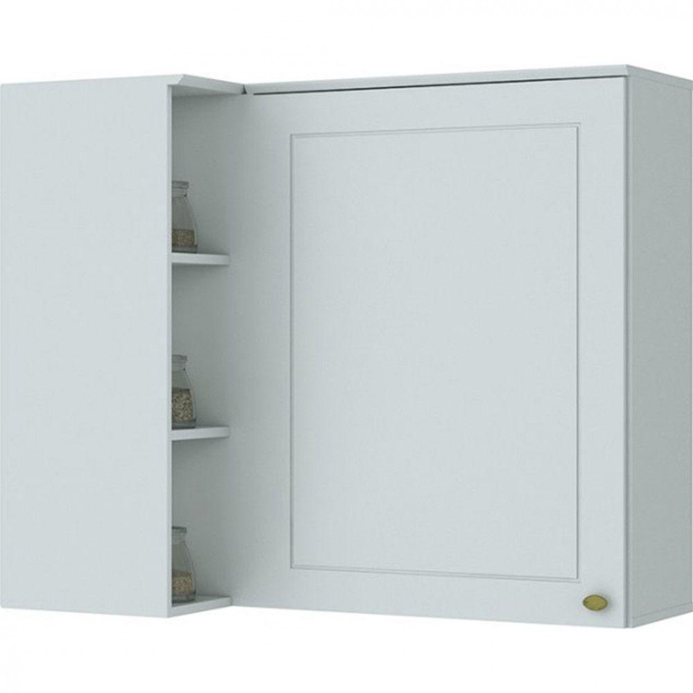 Armário Henn Americana Canto Reto 1 Porta Branco - 1