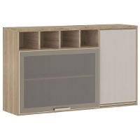 Armário Luciane 2 Portas Com Nicho 1,20 Metros Vanilla Grafite - 1