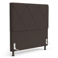 Cabeceira Cama Box Casal Queen Size Mel 160cm Com Frame Suede Marrom - Desk Design - 1