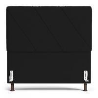 Cabeceira Cama Box Casal Queen Size Mel 160cm Com Frame Suede Preto - Desk Design - 8
