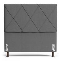 Cabeceira Cama Box Casal Mel 140cm Com Frame Linho Cinza - Desk Design