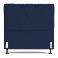 Cabeceira Cama Box Casal Queen Size Mel 160cm Com Frame Suede Azul Marinho - Desk Design - 7