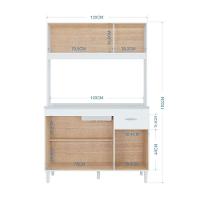 Cozinha Poquema Anete 6 Portas 1 Gaveta Branco