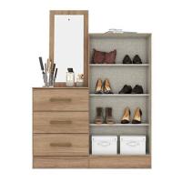 Cômoda 2 Portas 3 Gavetas Com Espelho Henn Jequitibá - 3
