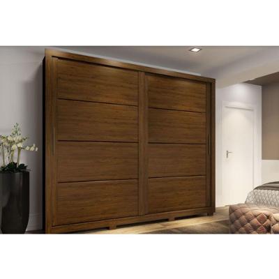 Guarda Roupa Casal Henn 2 Portas Thor Castanho