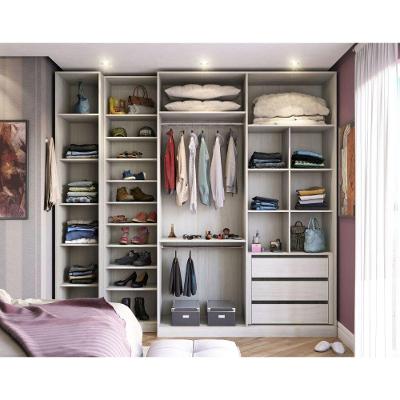Guarda Roupas Closet 3 Módulos Com 3 Gavetas 2 Cabideiros
