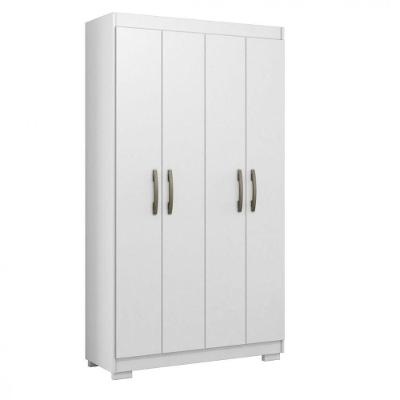 Guarda Roupa Solteiro Bem Mm 4 Portas Branco