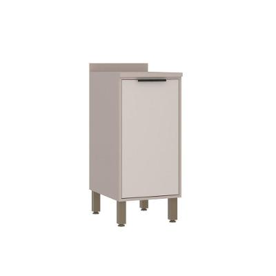 Balcão 40cm 1 Porta Com Tampo Luciane Móveis Cinammon Bege
