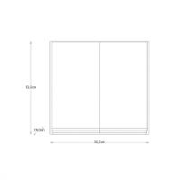 Kit Lavanderia Rorato Com Tanque E Aéreo 2 Portas Branco Preto