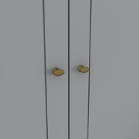 Guarda Roupa Henn Americano 6 Portas 4 Gavetas D205-05 Cinza - 6