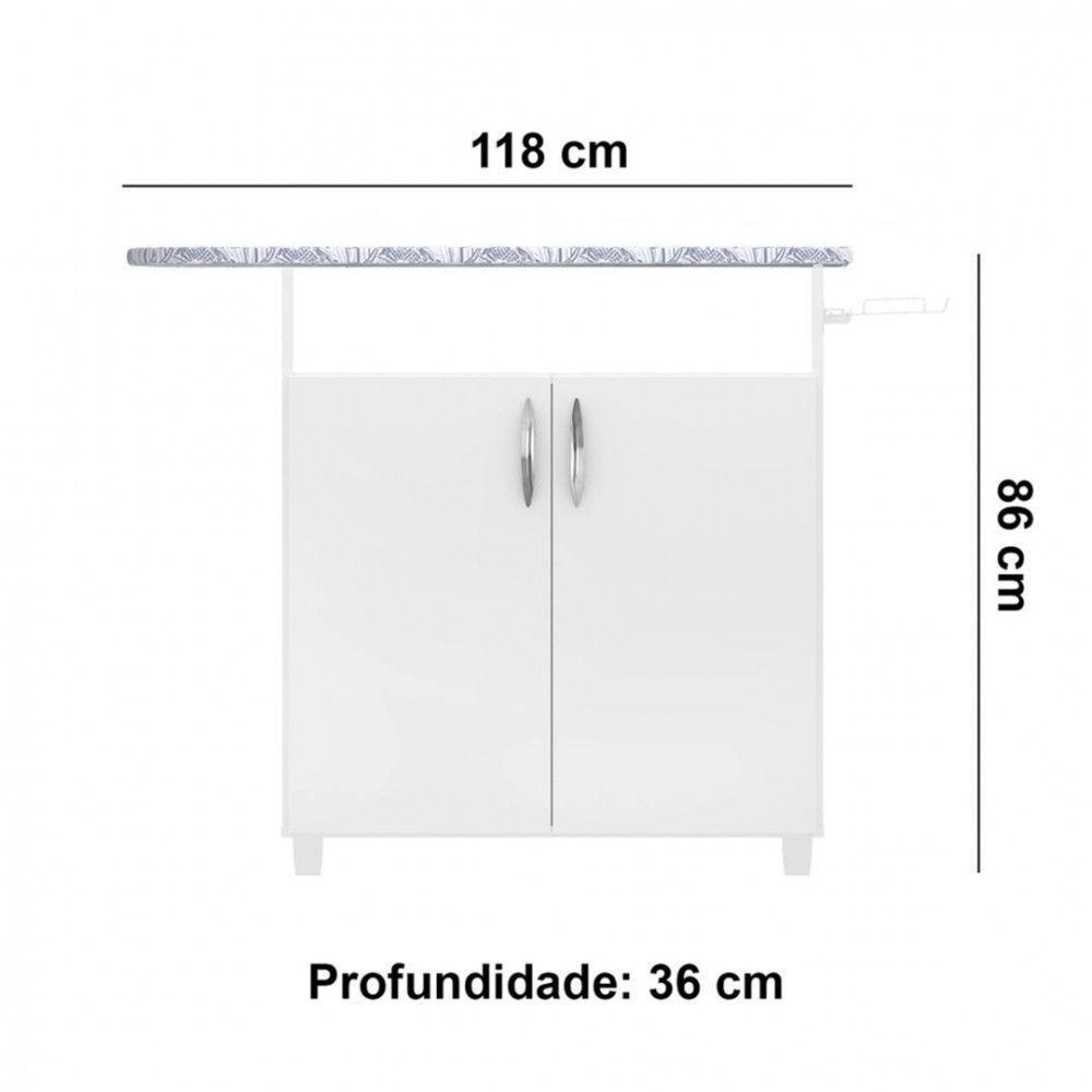 Tábua De Passar 2 Portas Notável Criativa Branco - 3
