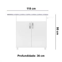 Tábua De Passar 2 Portas Notável Criativa Branco - 3