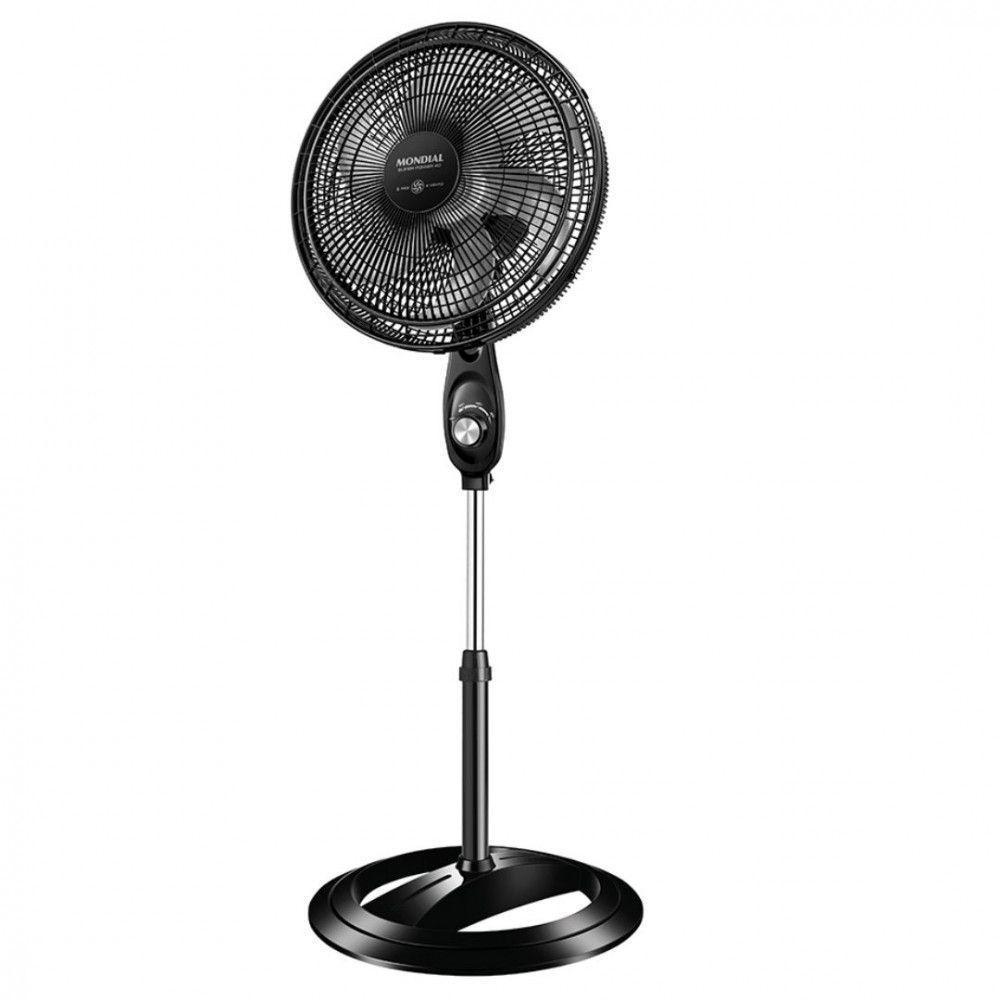 Ventilador Mondial Coluna Vsp-40c-nb 6p 40 Cm Preto Com Prata 127 V - 1
