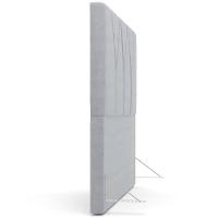 Cabeceira Cama Box Casal King 195cm Aura Suede W01 Cinza - Mpozenato - 2
