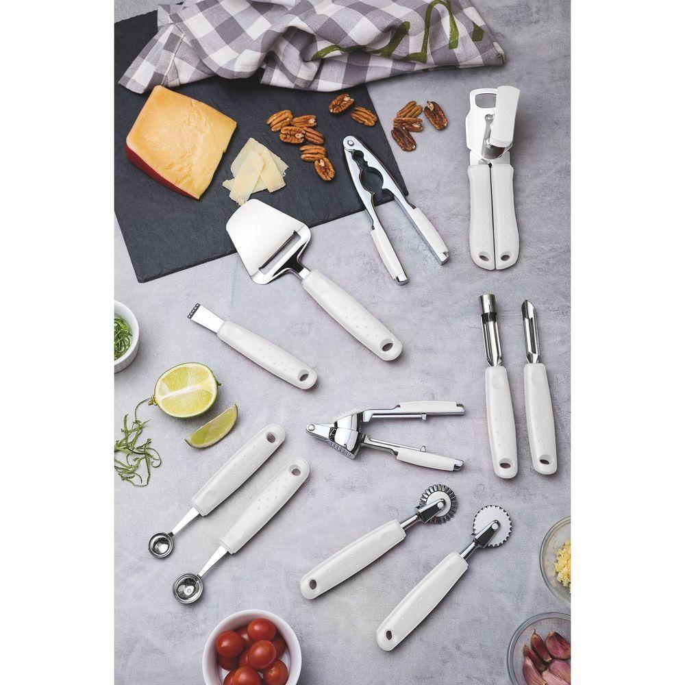 Abridor De Latas Tramontina Utilitá Em Aço Inox Com Cabo De Polipropileno Branco Tramontina - 3