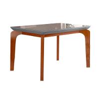 Mesa para Cozinha Londrina + Tampo Madeirado Reto 120x80cm Grafite/Imbuia - Rufato - 1