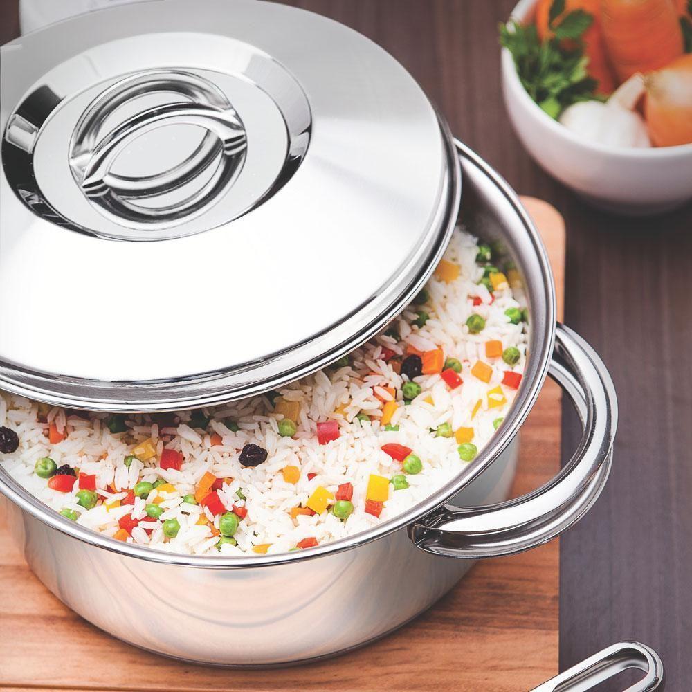 Panela Caçarola Funda Em Aço Inox Linha Solar Fundo Triplo 16 Cm ø 1,8l Pit4 - Tramontina 62504160 - 2