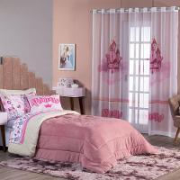 Kit Coberdrom Princesa Rosê C/ Almofada Solteiro 03 Peças - Dupla Face Sherpa E Mantinha - 11