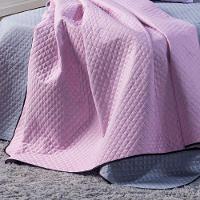 Kit Cobre Leito Girl Gamer Rosa/cinza Dupla Face C/ Almofadas Queen 05 Peças