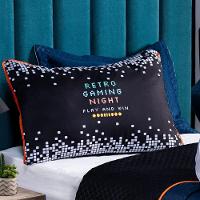 Kit Cobre Leito Retro Game Controle Dupla Face C/ Almofadas Queen 07 Peças - 3